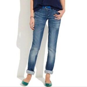 Madewell size 26 Rail Straight Stretch Distressed Jeans